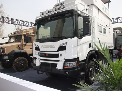 斯堪尼亞國六底盤 諾馬迪森穿越者亮相房車展